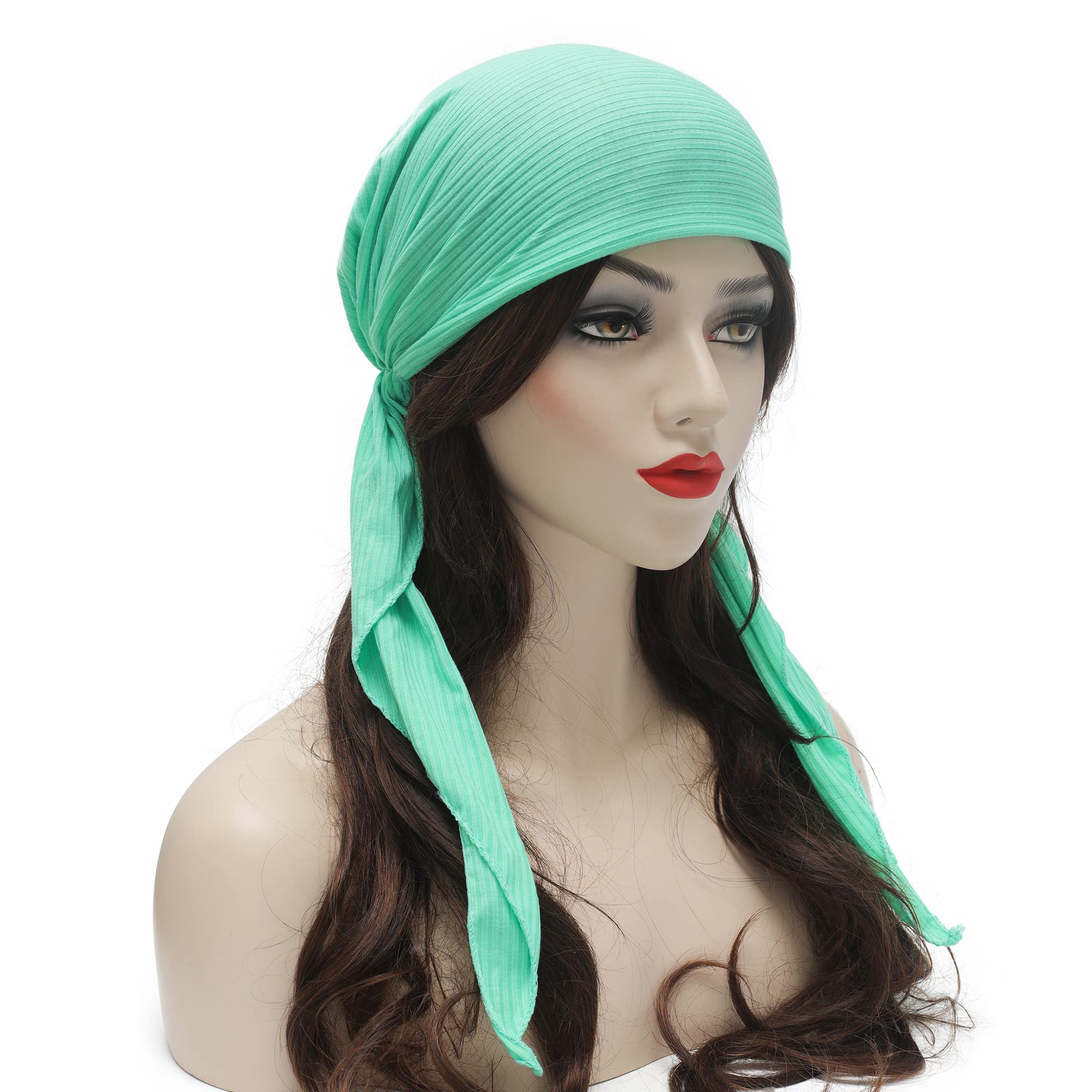 Pre Tied Head Scarf Headwrap Turban - Image 41