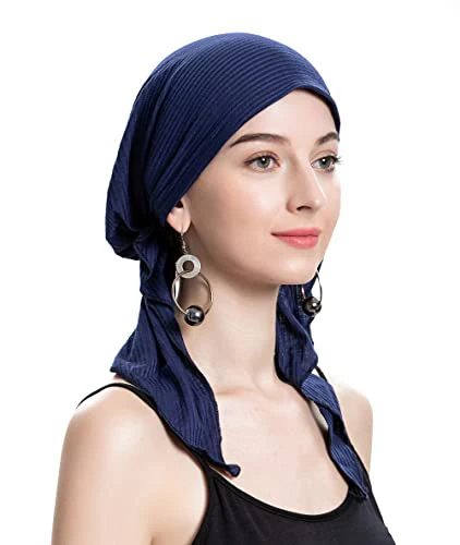 Pre Tied Head Scarf Headwrap Turban - Image 46