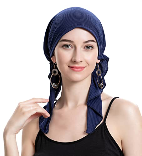 Pre Tied Head Scarf Headwrap Turban - Image 47