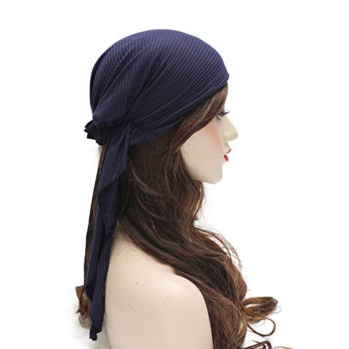 Pre Tied Head Scarf Headwrap Turban - Image 53