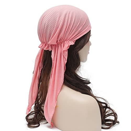 Pre Tied Head Scarf Headwrap Turban - Image 57