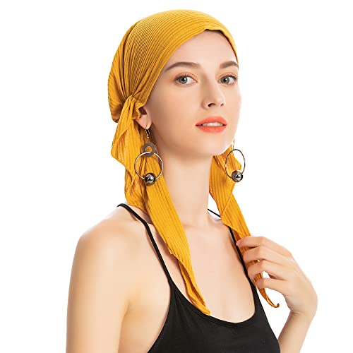Pre Tied Head Scarf Headwrap Turban - Image 62