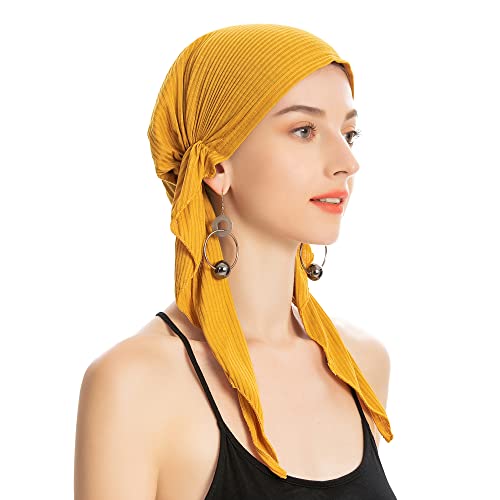 Pre Tied Head Scarf Headwrap Turban - Image 63