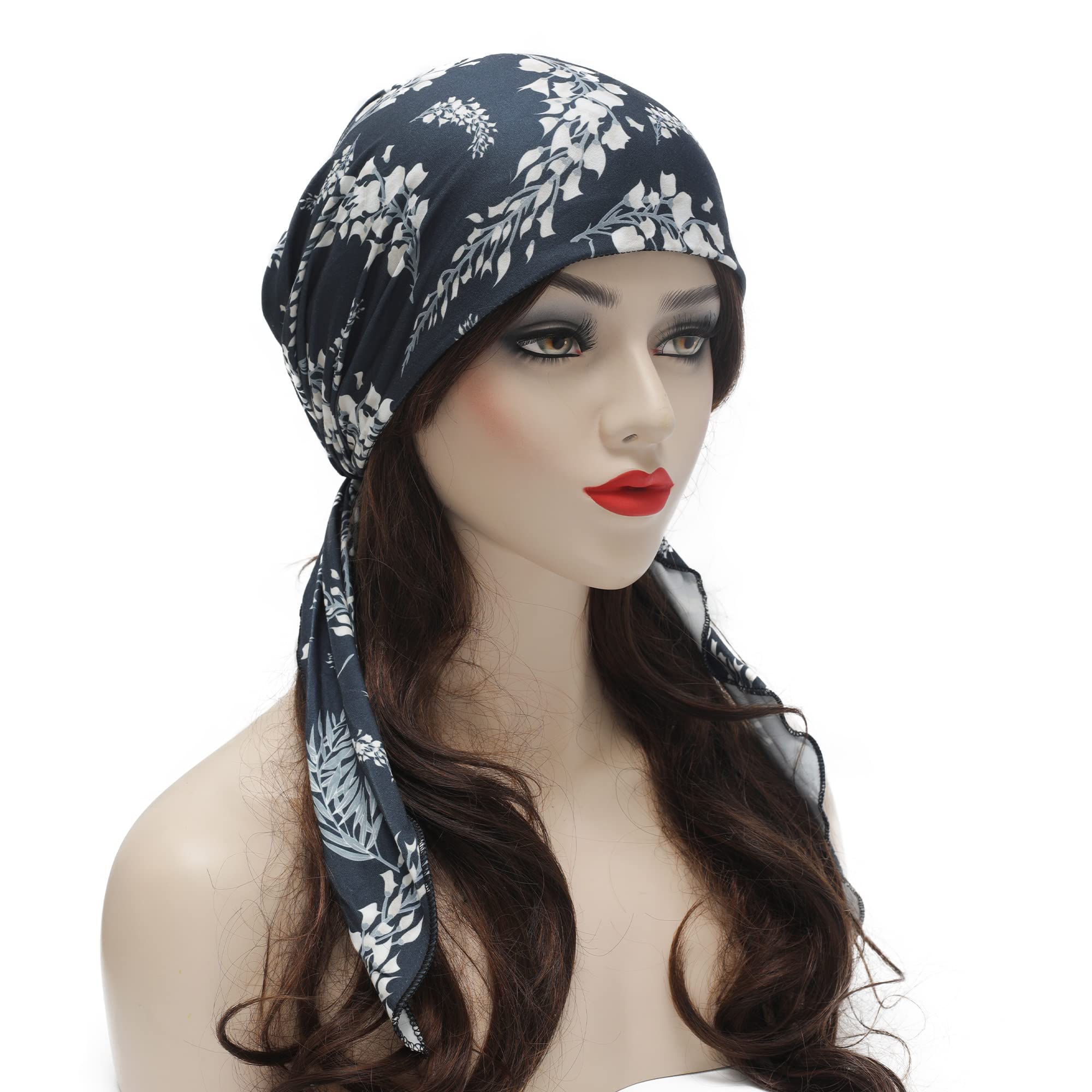 Pre Tied Head Scarf Headwrap Turban - Image 75