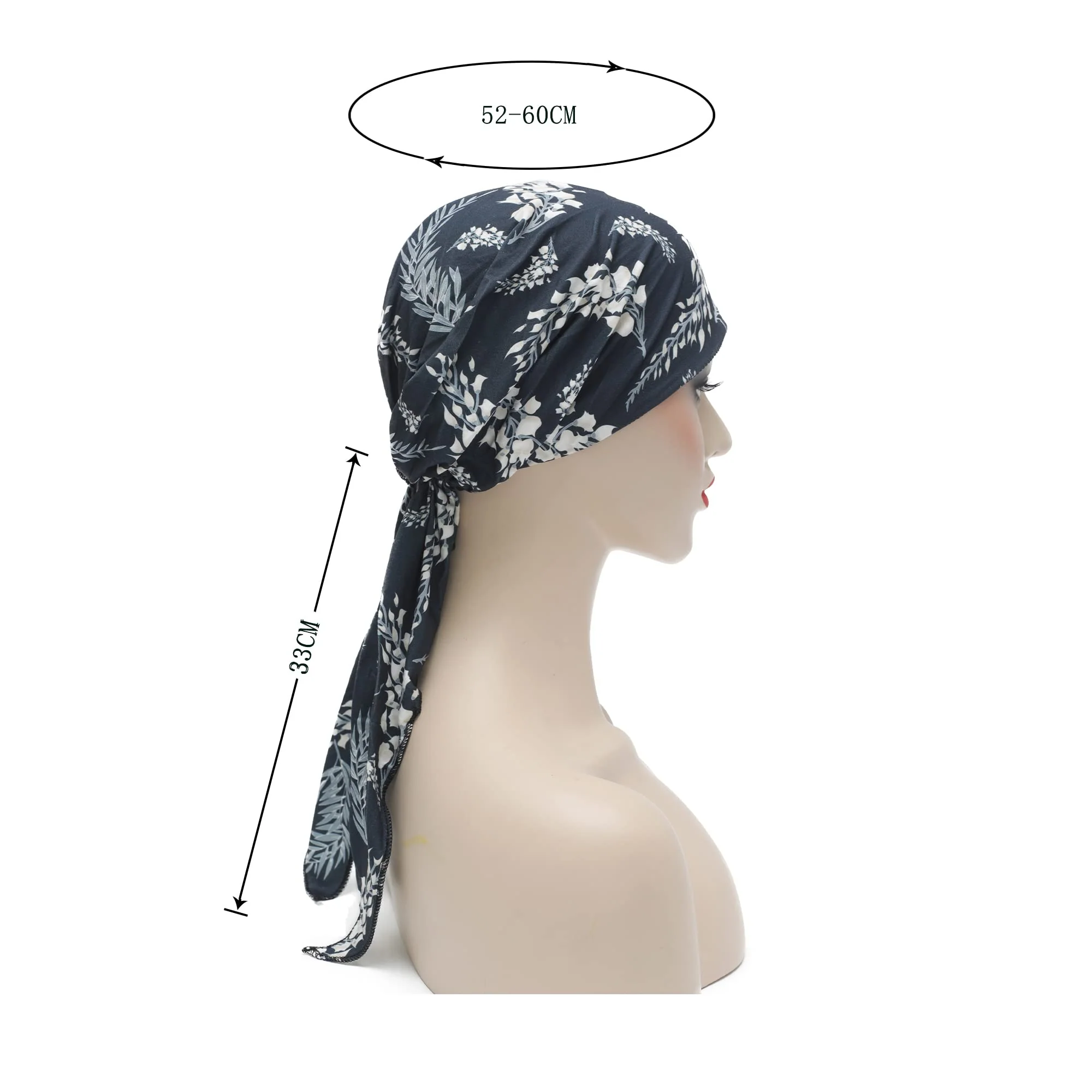 Pre Tied Head Scarf Headwrap Turban - Image 78