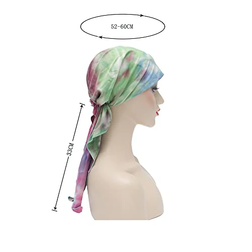 Pre Tied Head Scarf Headwrap Turban - Image 84