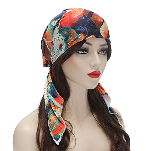 Pre Tied Head Scarf Headwrap Turban - Image 86