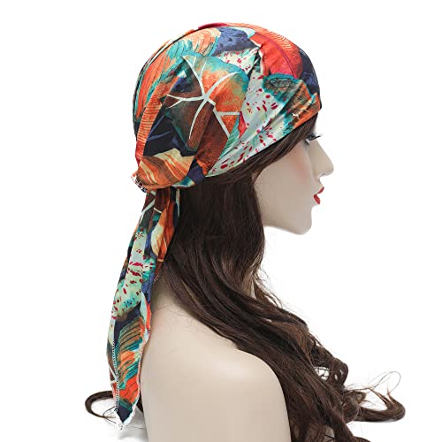 Pre Tied Head Scarf Headwrap Turban - Image 87