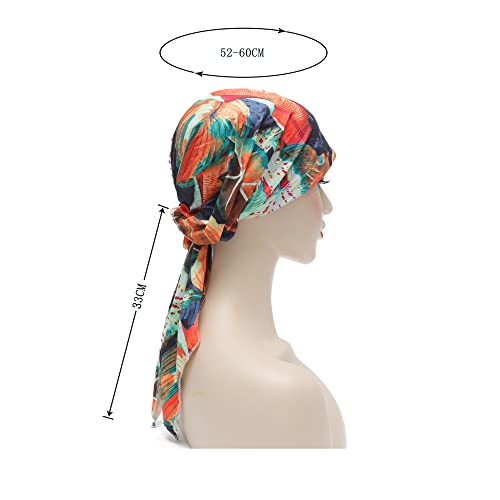 Pre Tied Head Scarf Headwrap Turban - Image 90