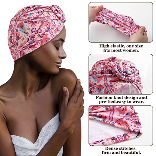Pre-Tied Head Wraps Knot Beanie Turbans 3pcs set - Image 10