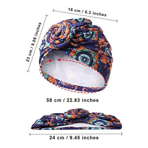 Pre-Tied Head Wraps Knot Beanie Turbans 3pcs set - Image 15