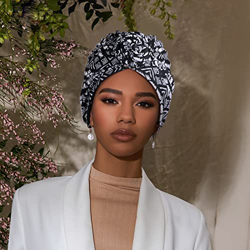 Pre-Tied Head Wraps Knot Beanie Turbans 3pcs set - Image 5
