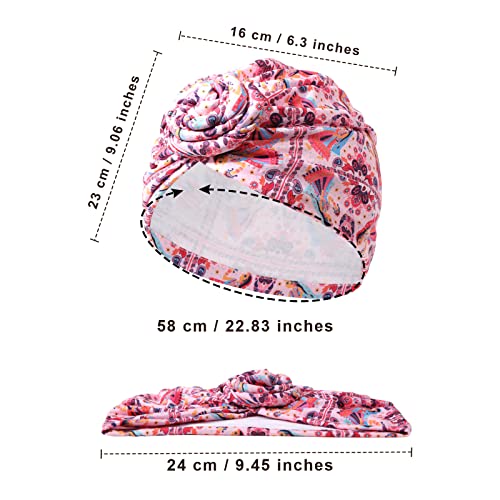 Pre-Tied Head Wraps Knot Beanie Turbans 3pcs set - Image 9