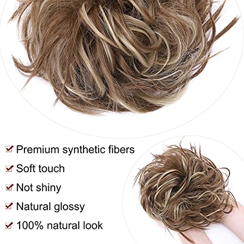Premium Fibre Synthetic Messy Hair Bun - Image 11