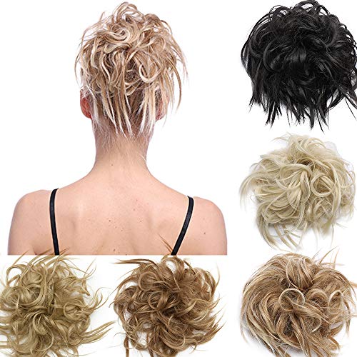 Premium Fibre Synthetic Messy Hair Bun - Image 14
