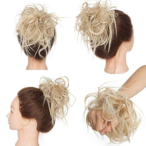 Premium Fibre Synthetic Messy Hair Bun - Image 17