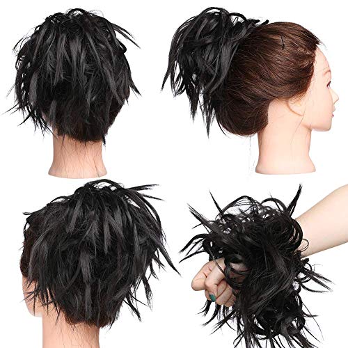 Premium Fibre Synthetic Messy Hair Bun - Image 21