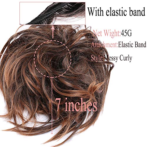 Premium Fibre Synthetic Messy Hair Bun - Image 3