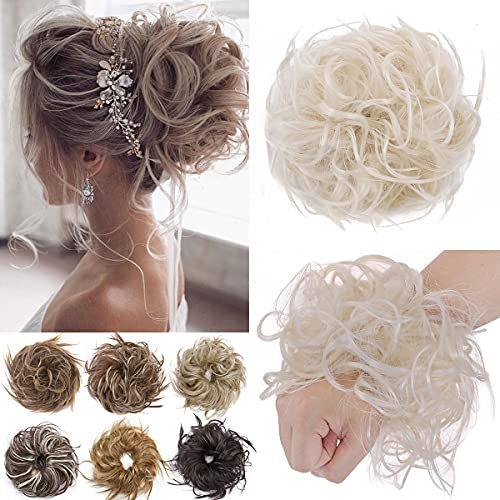 Premium Fibre Synthetic Messy Hair Bun - Image 35