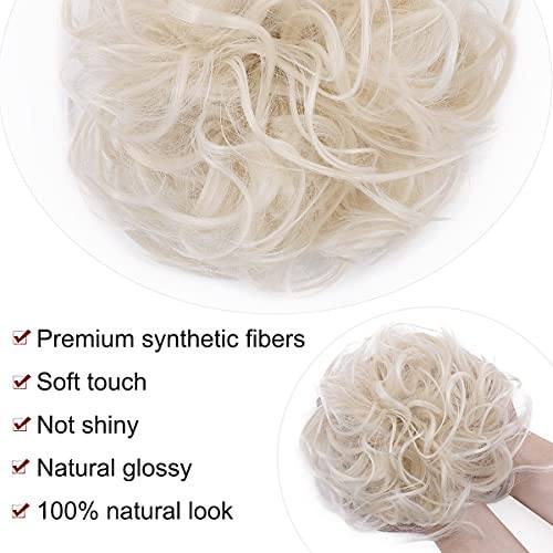 Premium Fibre Synthetic Messy Hair Bun - Image 38