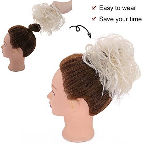 Premium Fibre Synthetic Messy Hair Bun - Image 40