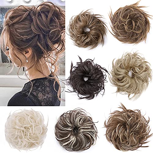 Premium Fibre Synthetic Messy Hair Bun - Image 50