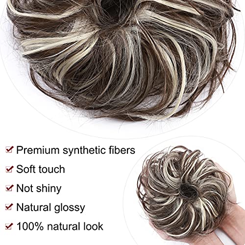 Premium Fibre Synthetic Messy Hair Bun - Image 60