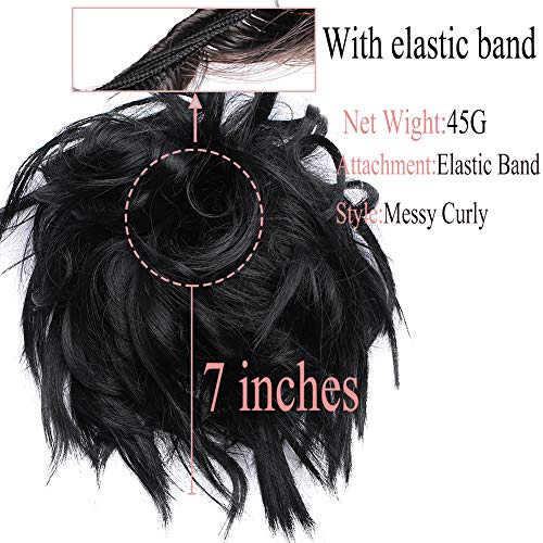 Premium Fibre Synthetic Messy Hair Bun - Image 68
