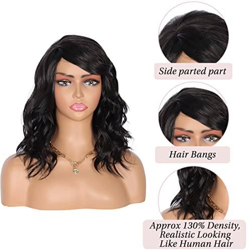 Premium Heat Resistant Wavy Synthetic Wig with Side Part - Image 2