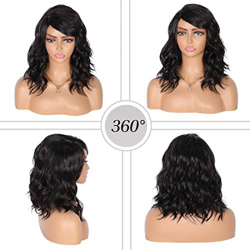 Premium Heat Resistant Wavy Synthetic Wig with Side Part - Image 5