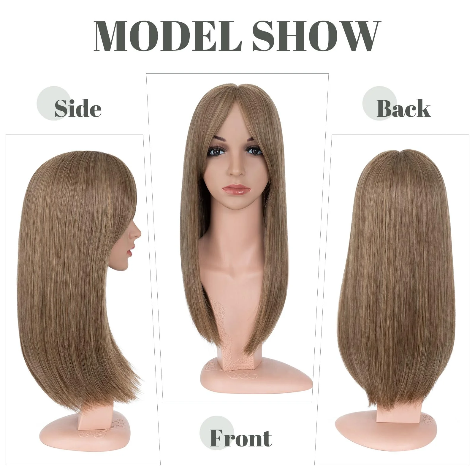 Premium Synthetic Fibre Hair Topper -18 inches - Image 11