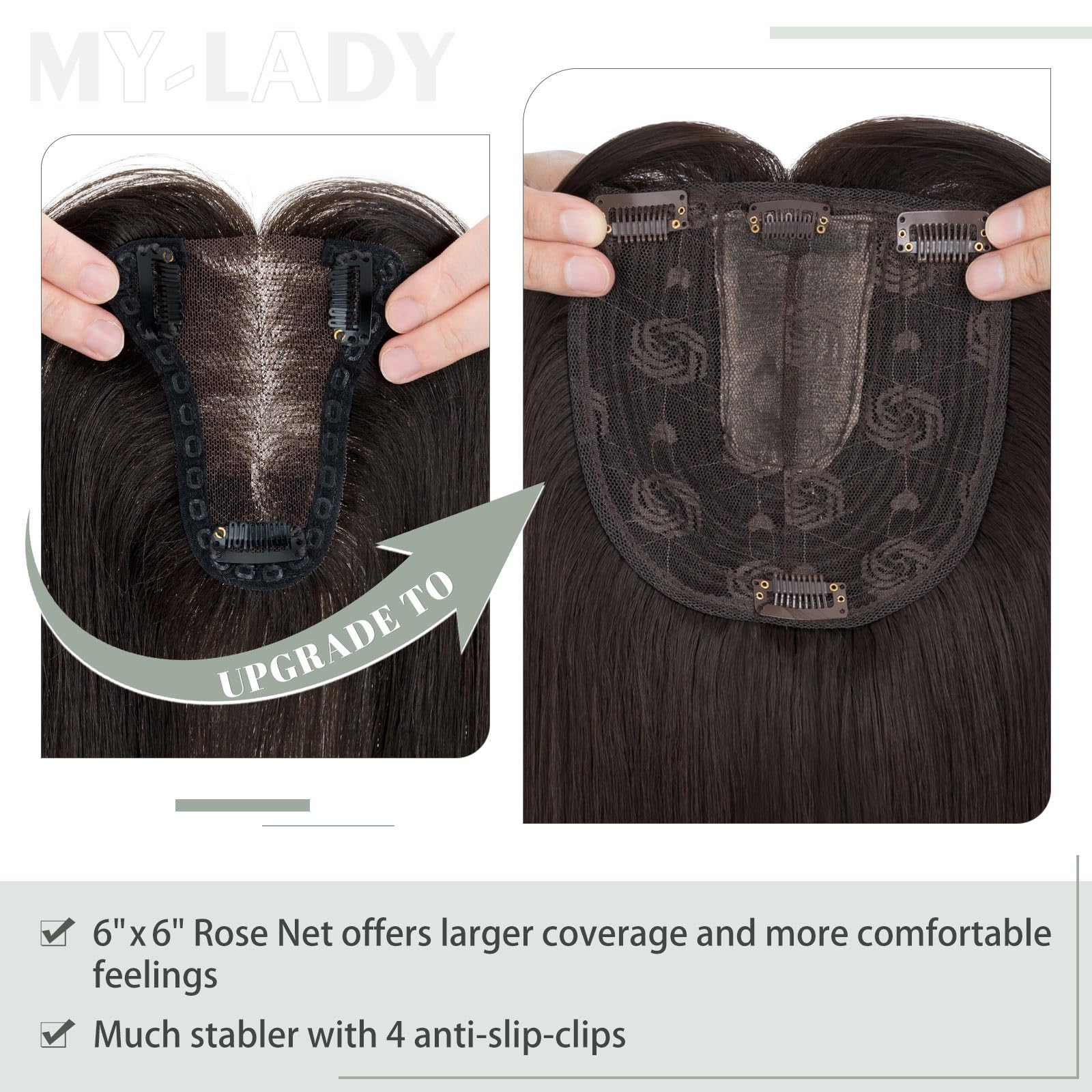 Premium Synthetic Fibre Hair Topper -18 inches - Image 16