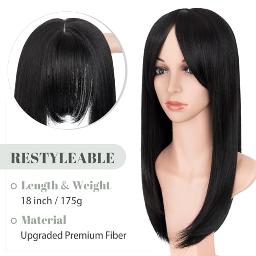 Premium Synthetic Fibre Hair Topper -18 inches - Image 2