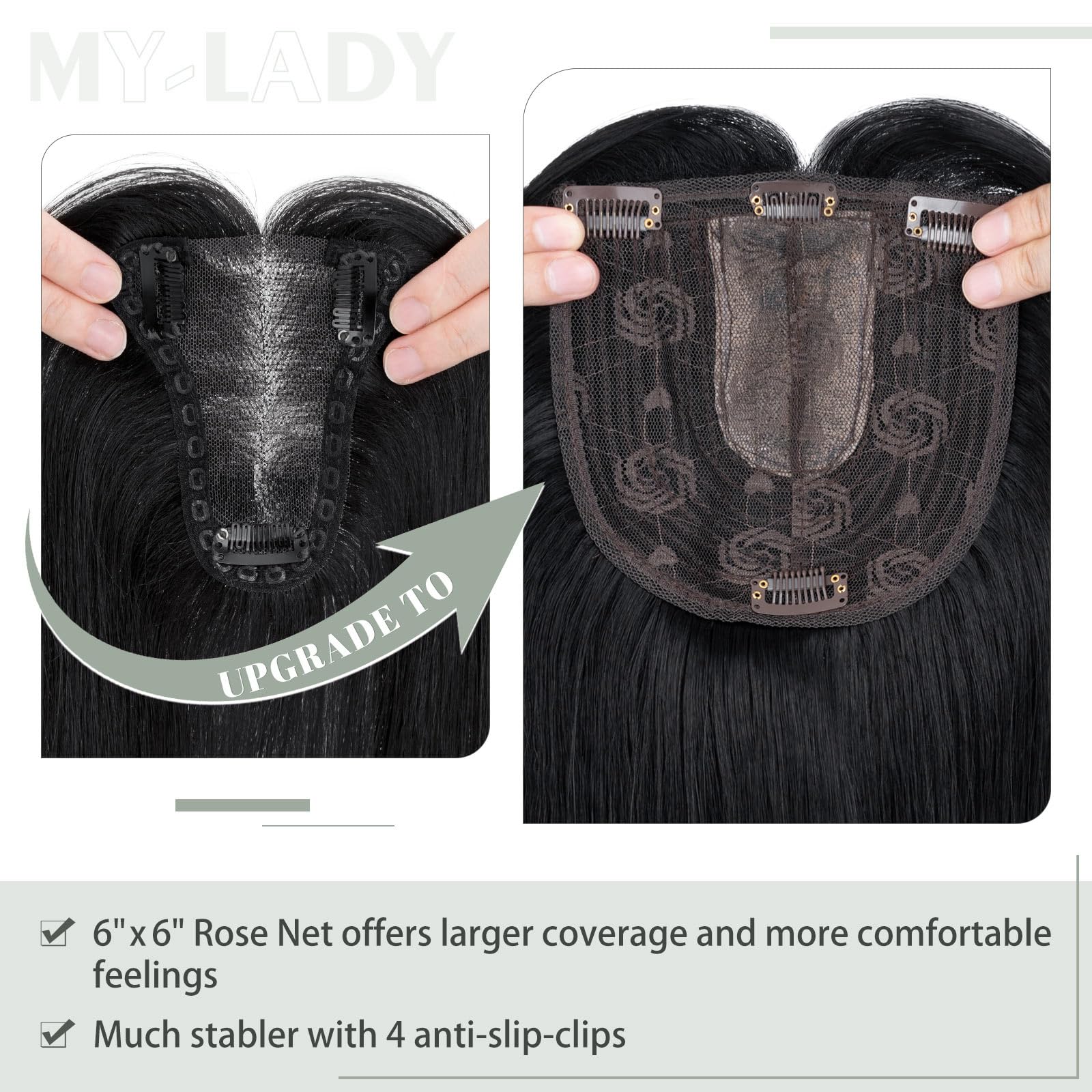 Premium Synthetic Fibre Hair Topper -18 inches - Image 21