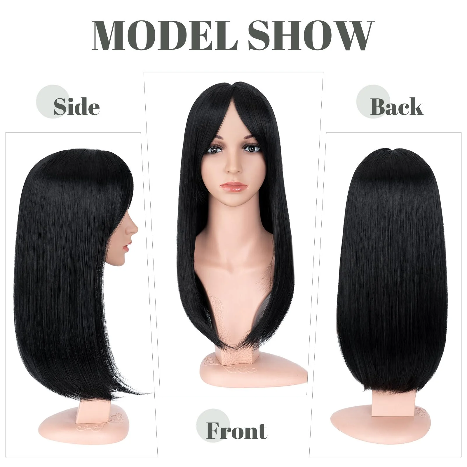 Premium Synthetic Fibre Hair Topper -18 inches - Image 22