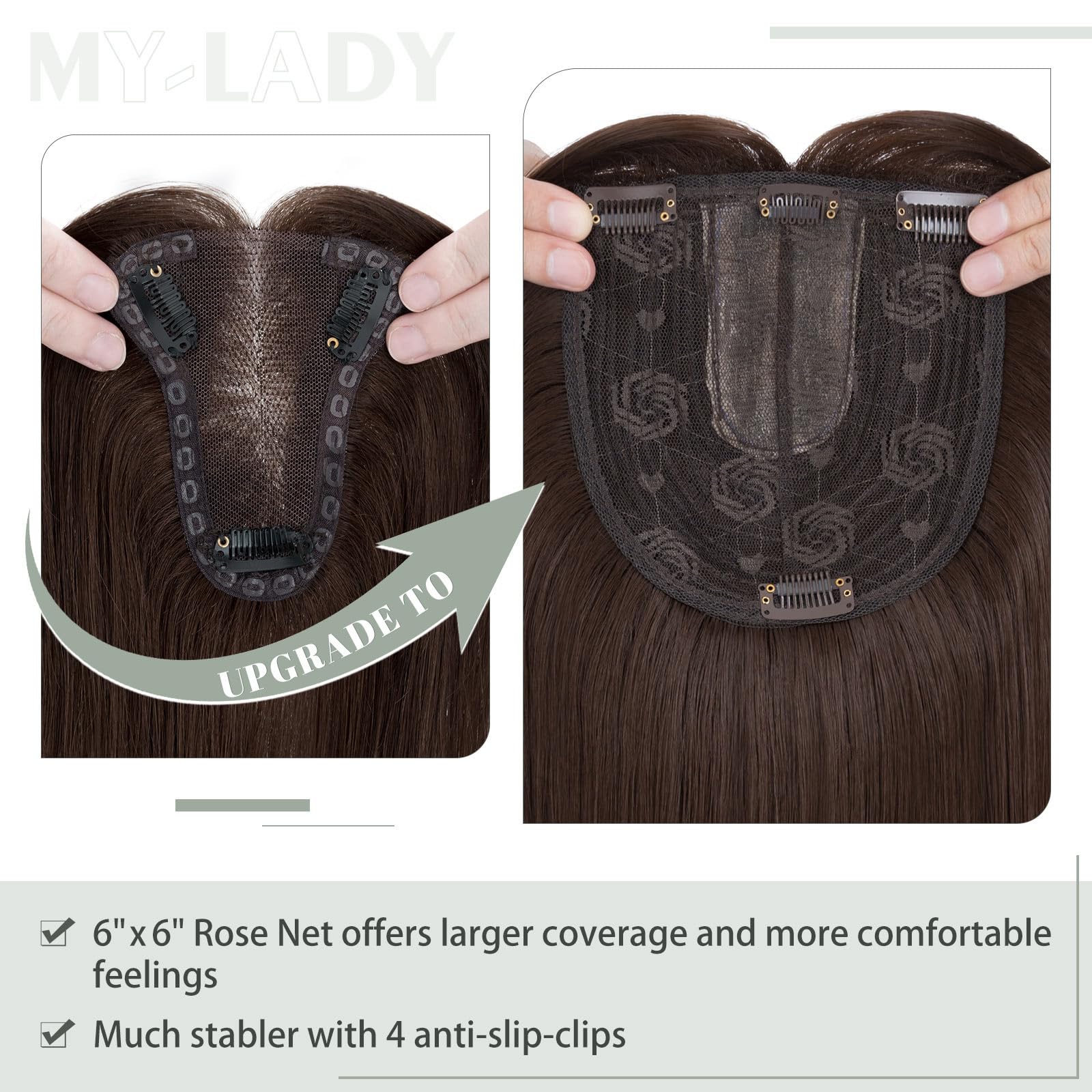 Premium Synthetic Fibre Hair Topper -18 inches - Image 26
