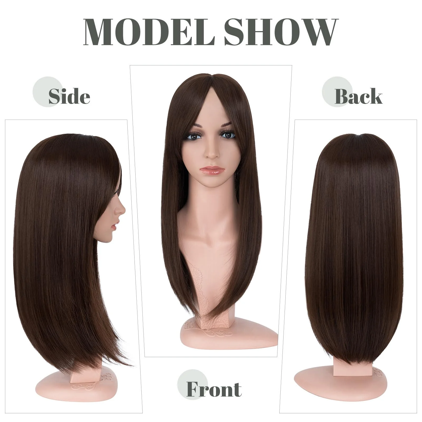 Premium Synthetic Fibre Hair Topper -18 inches - Image 27