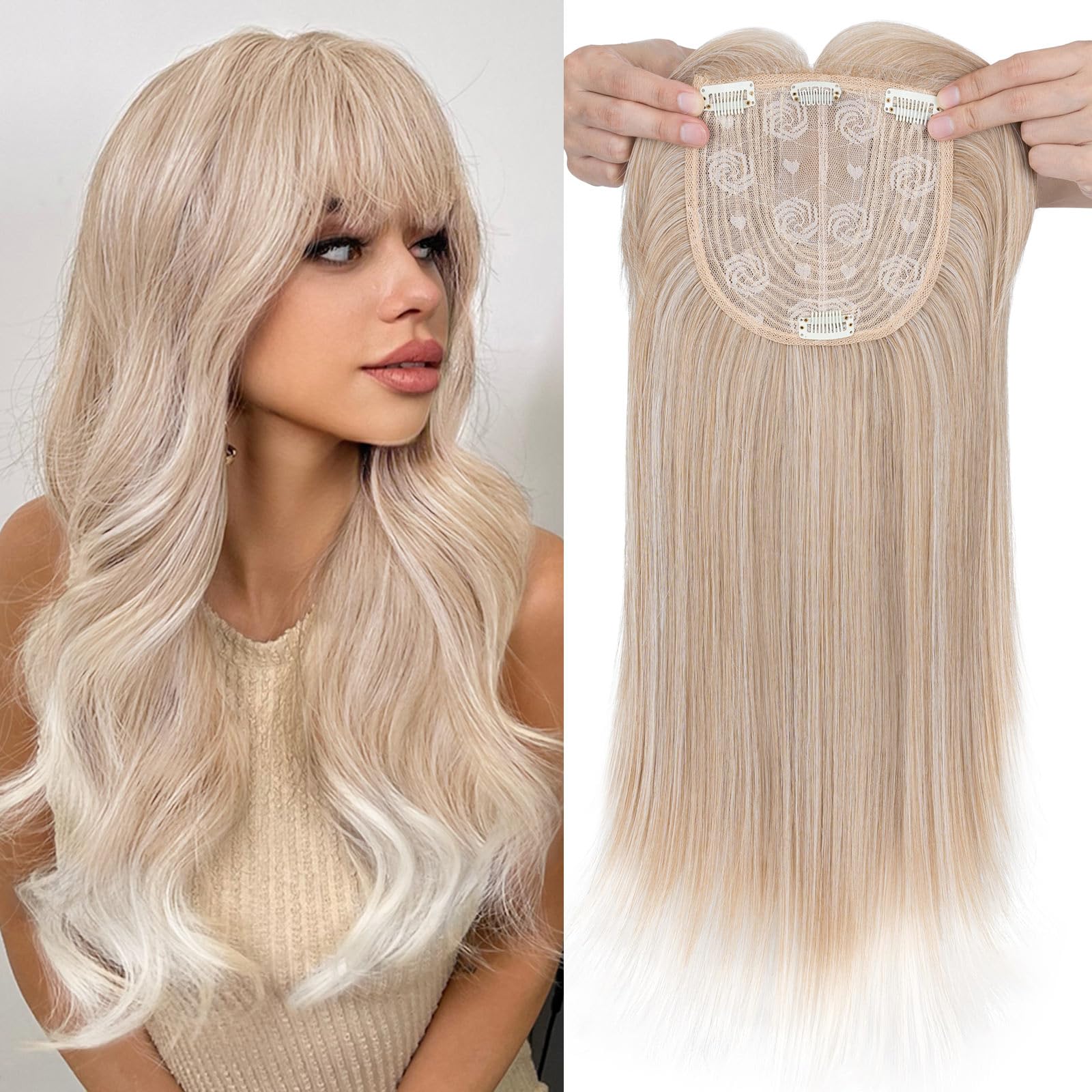 Premium Synthetic Fibre Hair Topper -18 inches - Image 28