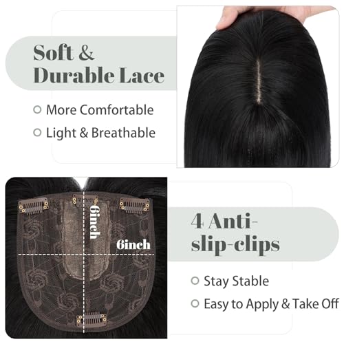 Premium Synthetic Fibre Hair Topper -18 inches - Image 3