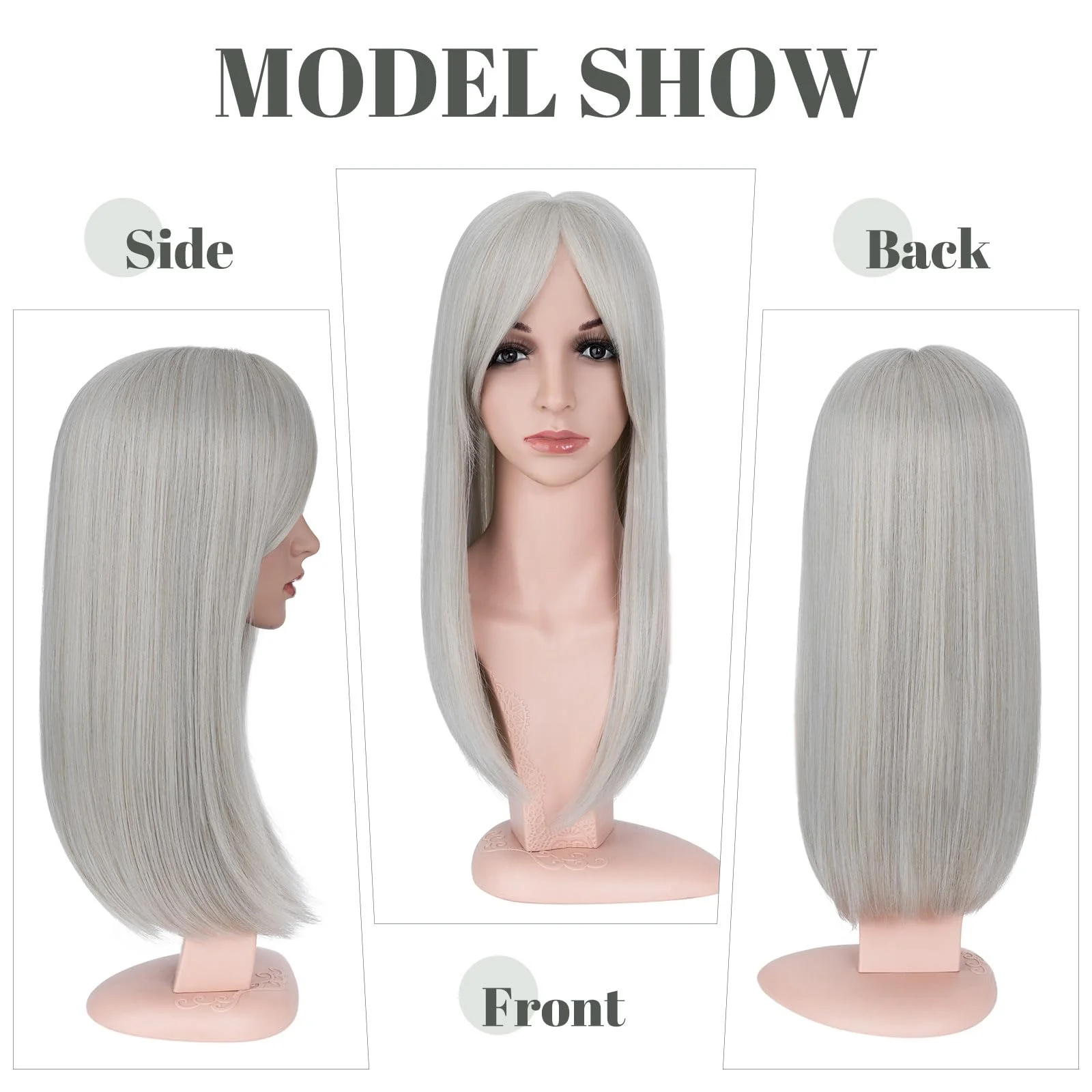Premium Synthetic Fibre Hair Topper -18 inches - Image 36