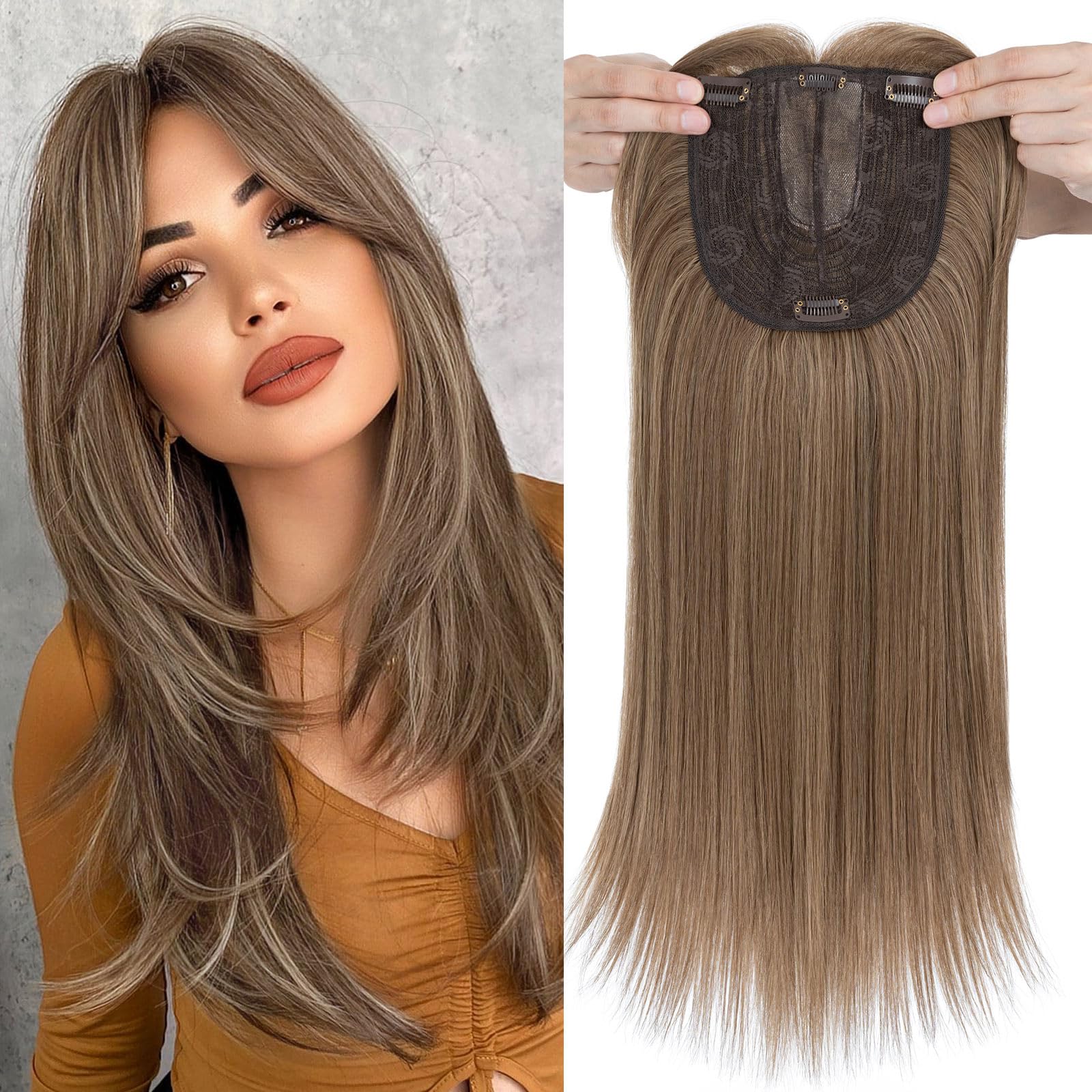 Premium Synthetic Fibre Hair Topper -18 inches - Image 7
