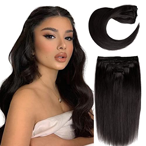 Real Hair Balayage Clip in Hair Extensions - Image 19