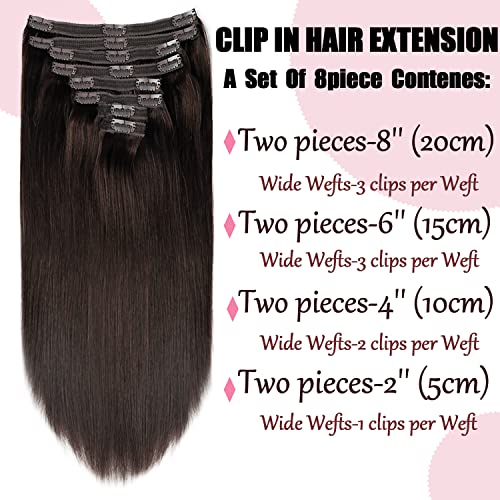 Real Hair Balayage Clip in Hair Extensions - Image 38