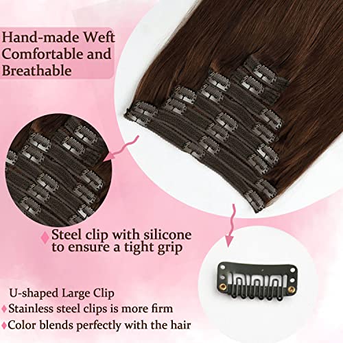 Real Hair Balayage Clip in Hair Extensions - Image 51