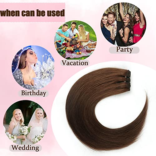 Real Hair Balayage Clip in Hair Extensions - Image 52