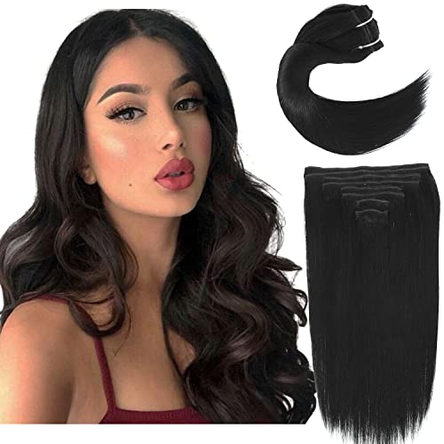 Real Hair Balayage Clip in Hair Extensions - Image 7