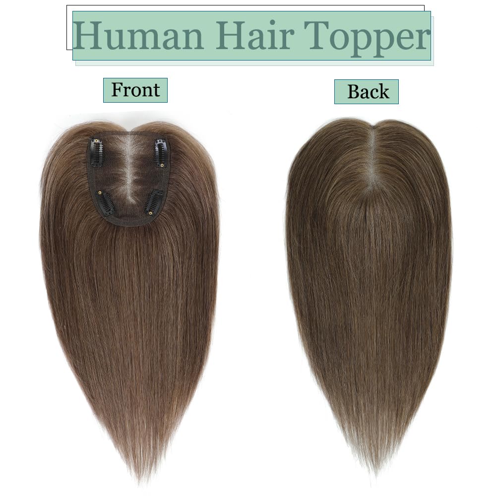 Real Human Hair Handmade Swiss Base Hair Topper - Image 17