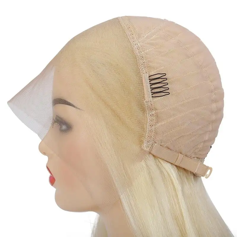 Reena Ombre Light Blonde Lace Front Human Hair Wig - Image 6