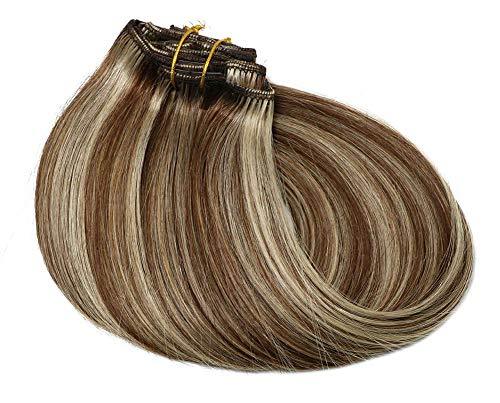 Remy Clip in Human Hair Extensions -15Inch 7pcs set - Image 102