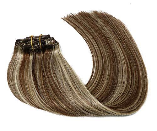 Remy Clip in Human Hair Extensions -15Inch 7pcs set - Image 106